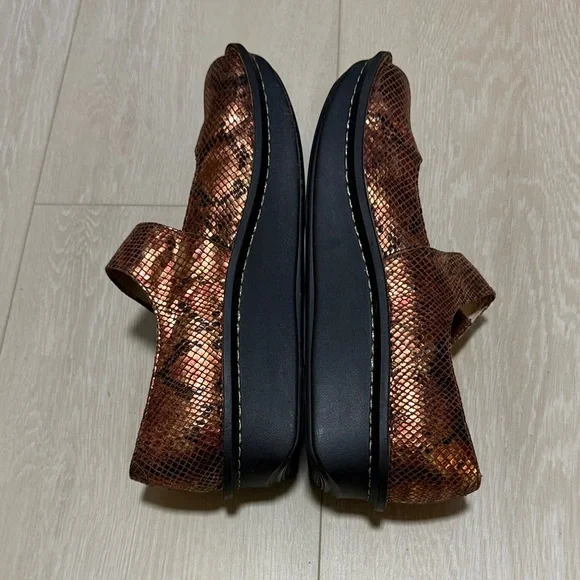 Alegria Copper Textured Mary Jane Dress Shoes - Picture 7 of 11